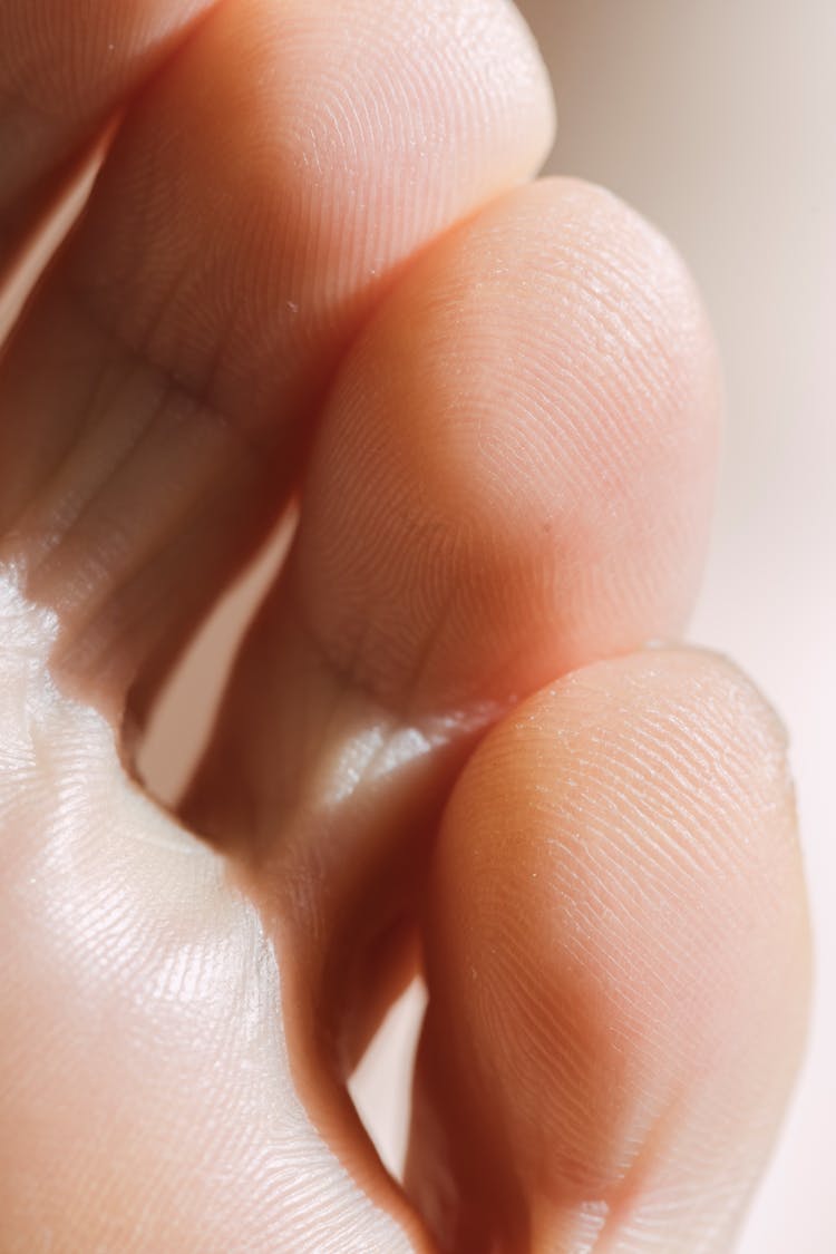 Close-Up Shot Of A Person's Toes