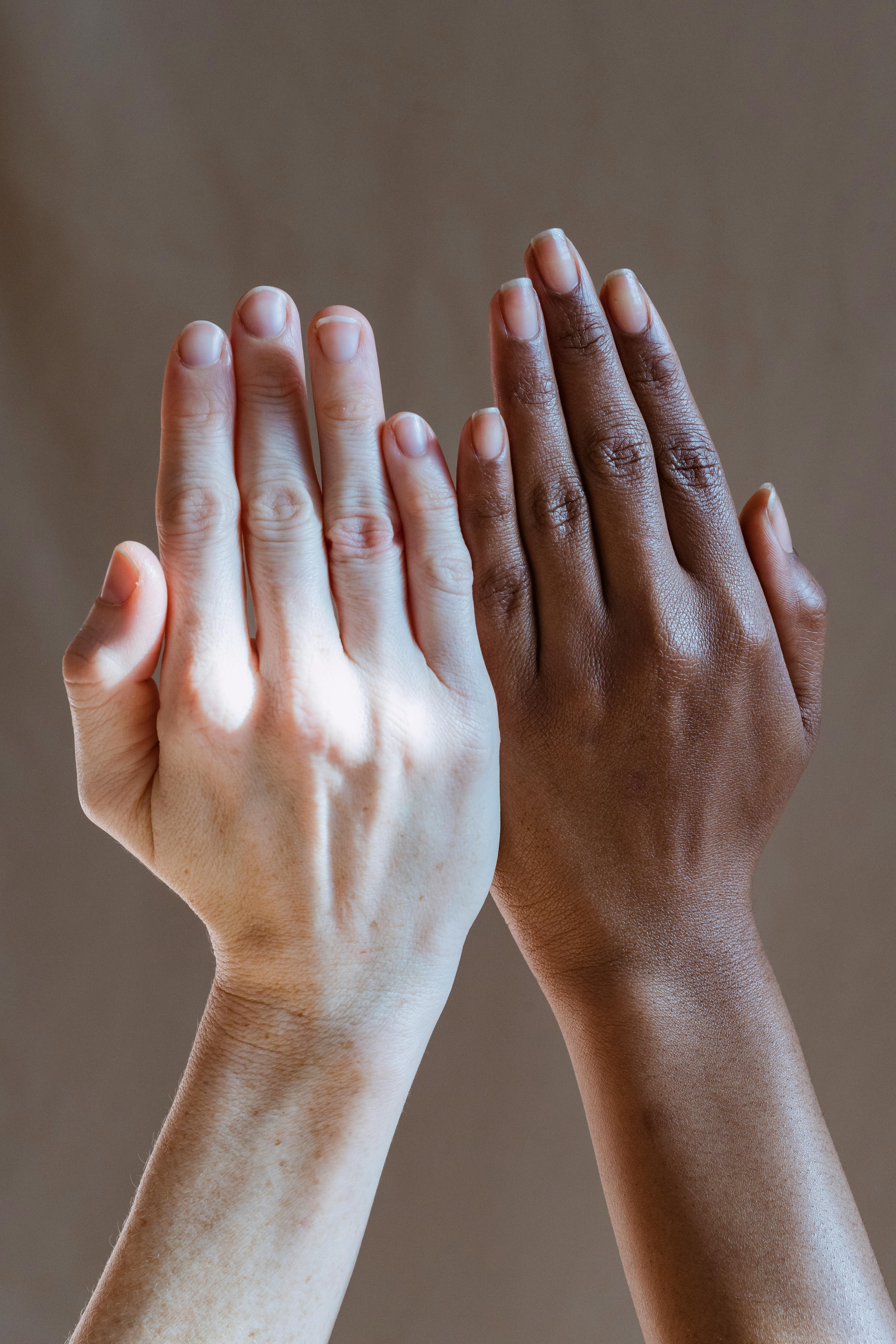 Diverse women showing hands in studio · Free Stock Photo