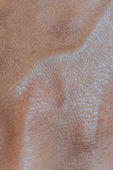 Glowing skin with blue veins