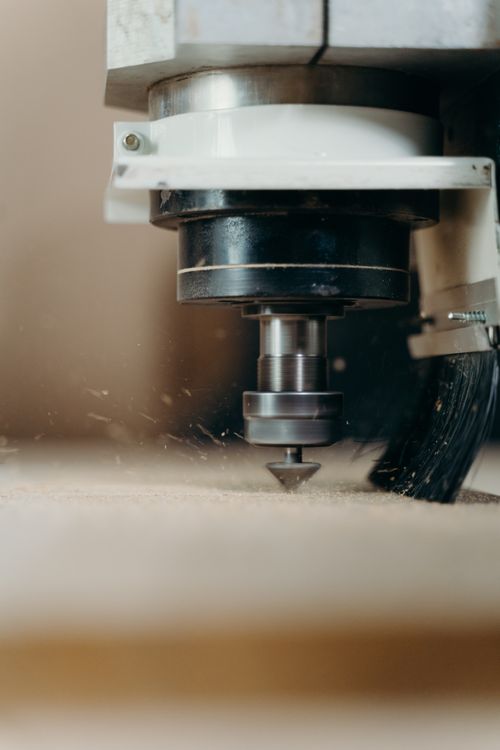 CNC milling machine in operation