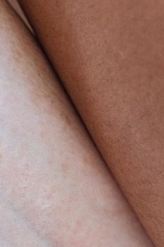 Contrast skin of crop diverse people