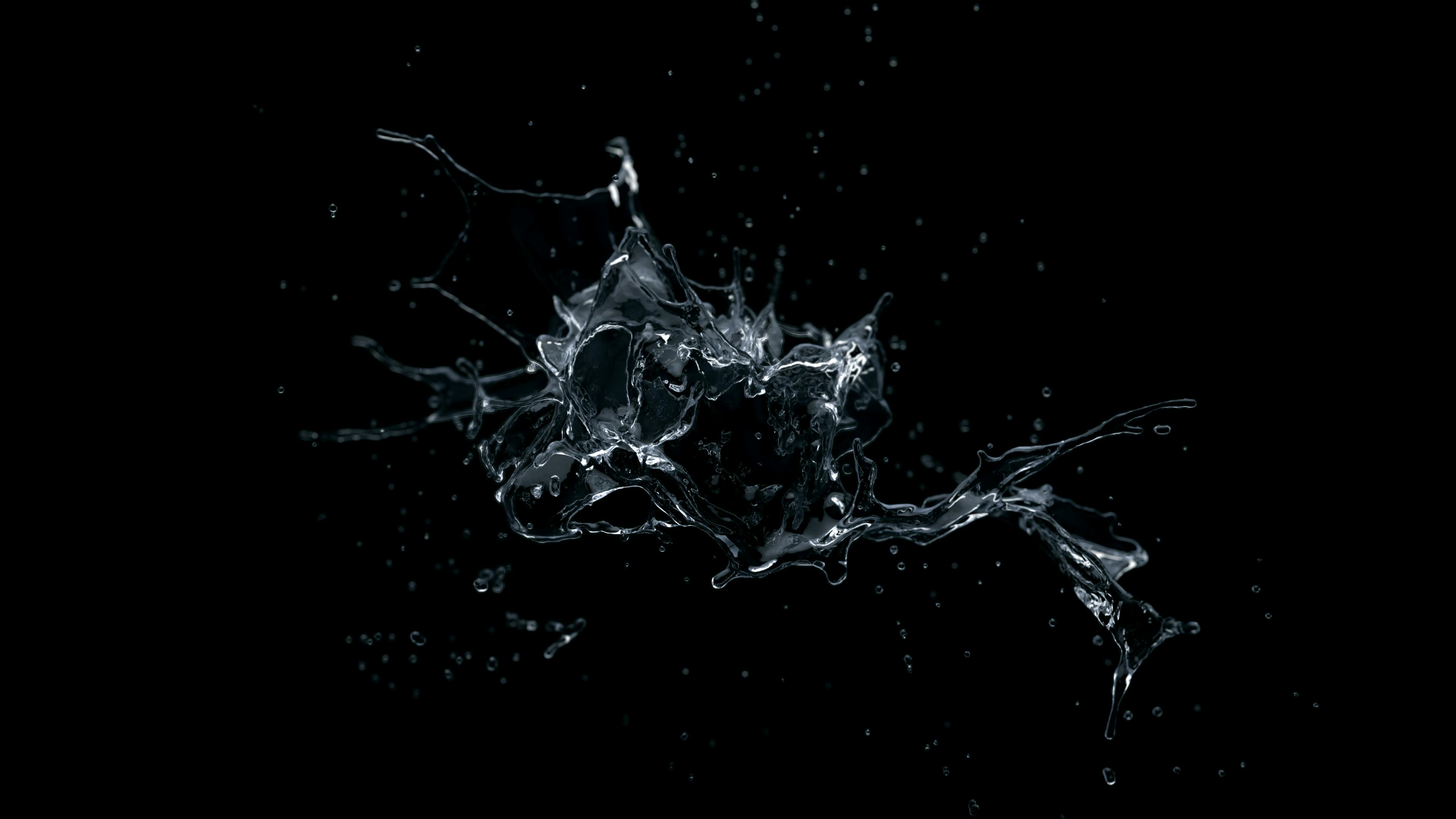 black liquid background