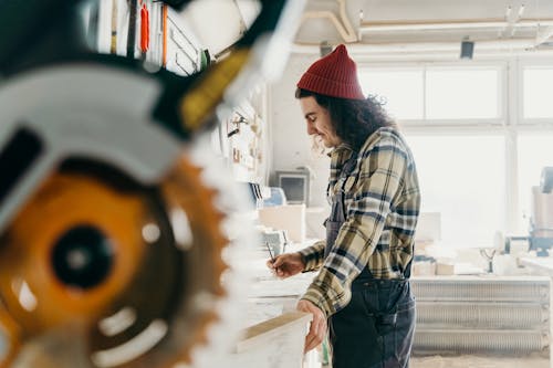 Man Working in Carpentry 