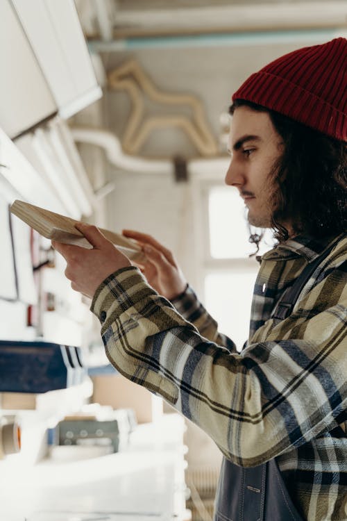 Man Working at Carpentry 