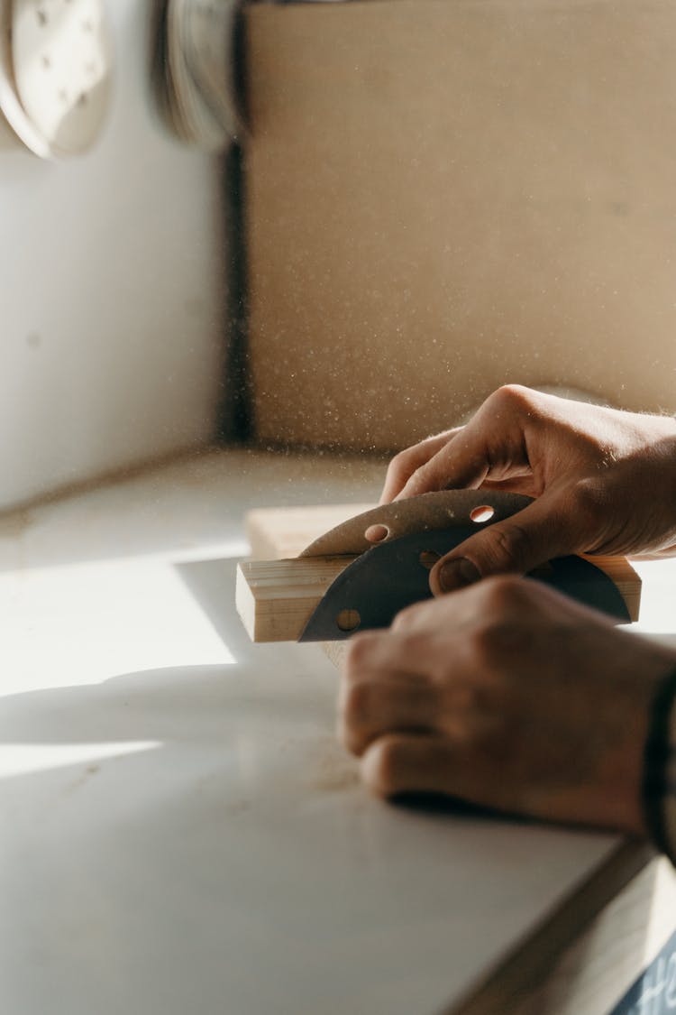 A Person Doing Woodwork