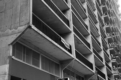 Kostnadsfria Kostnadsfri bild av arkitektur, balkonger, betong Stock foto