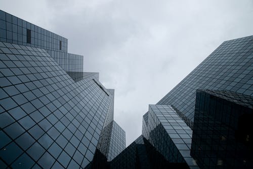Free Low-Angle Photography of High Rise Building Stock Photo