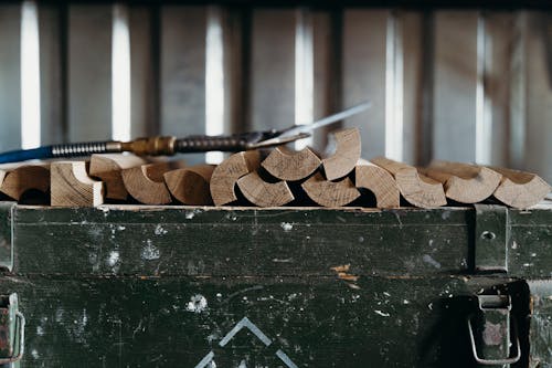 Logs in a Carpentry 