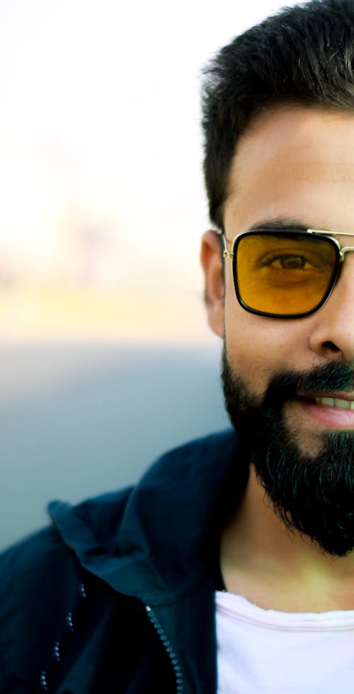 Free A Bearded Man Wearing Sunglasses Stock Photo