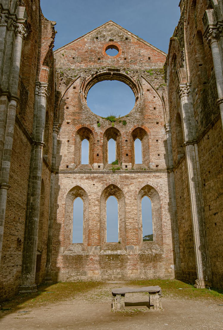 Low Angle Shot Of Abbey Of San Galgano