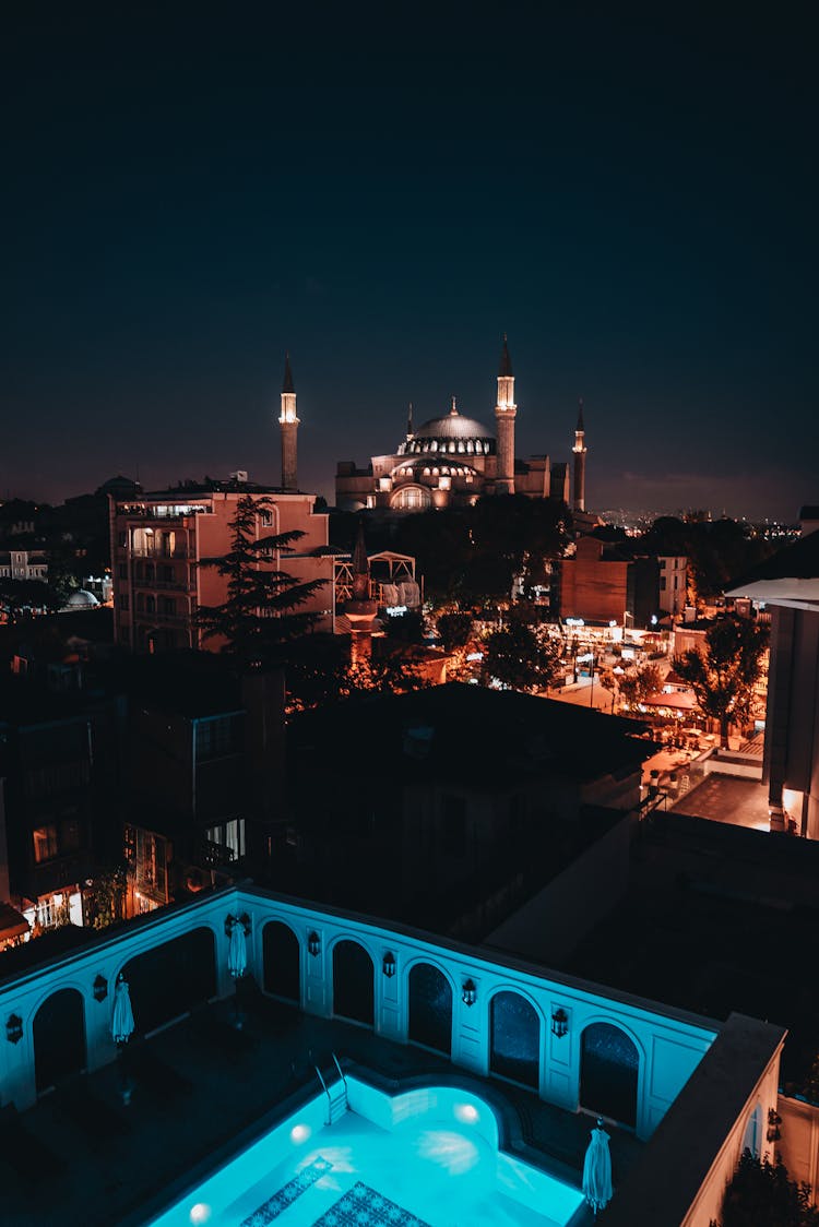 Hagia Sophia Mosque During Night Time