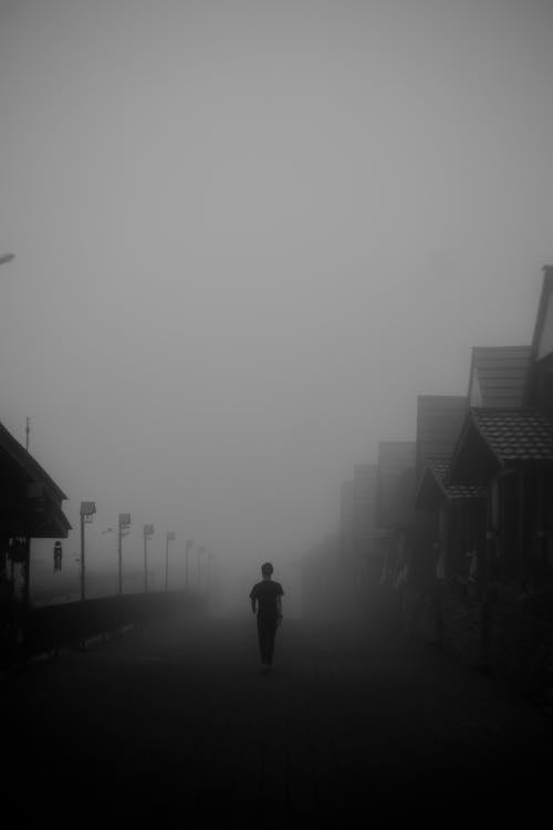 Darmowe zdjęcie z galerii z chodzenie, męski, mgła