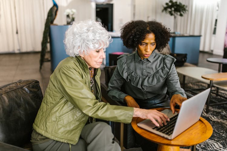 Women Using A Laptop