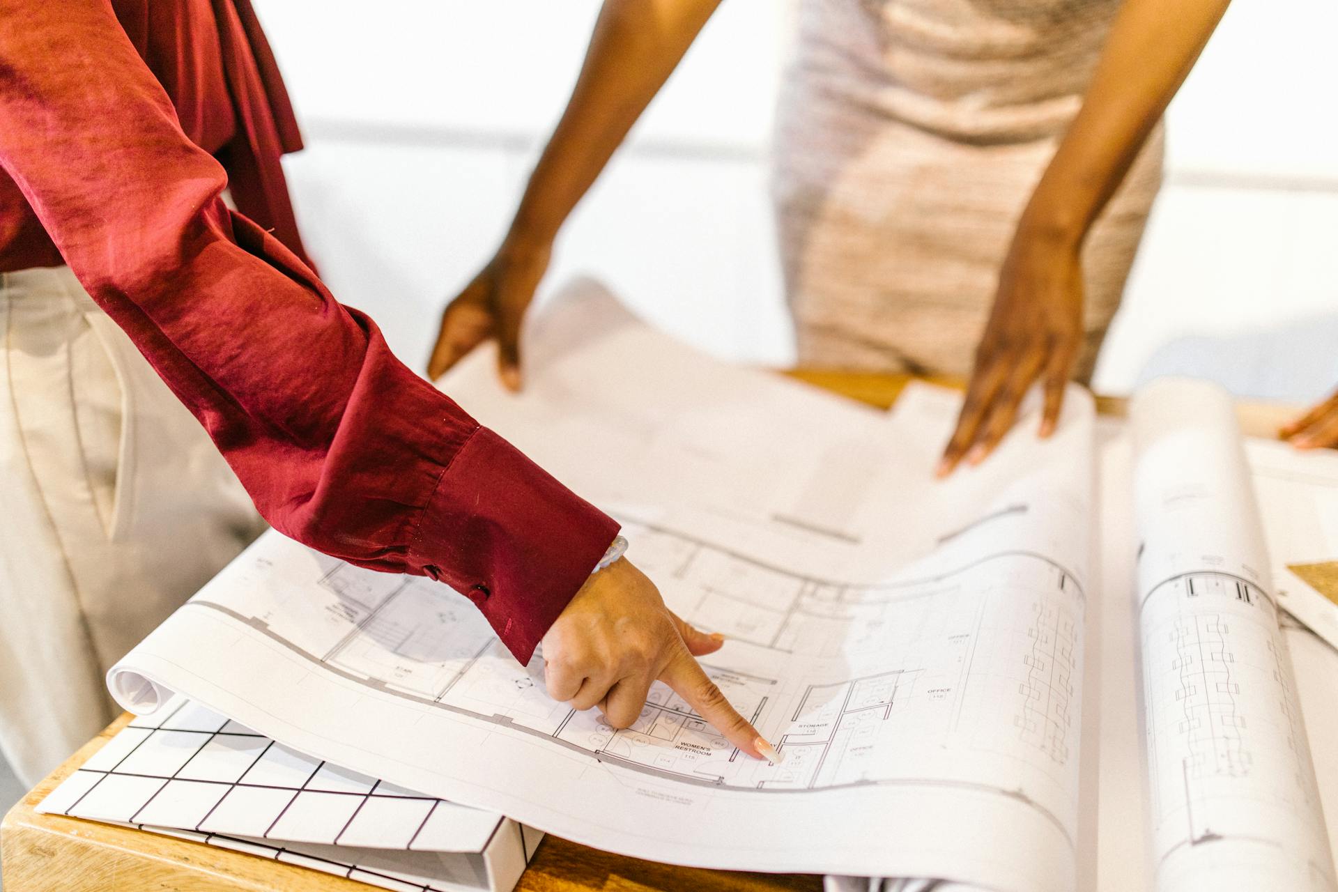 Women Looking at a Floor Plan