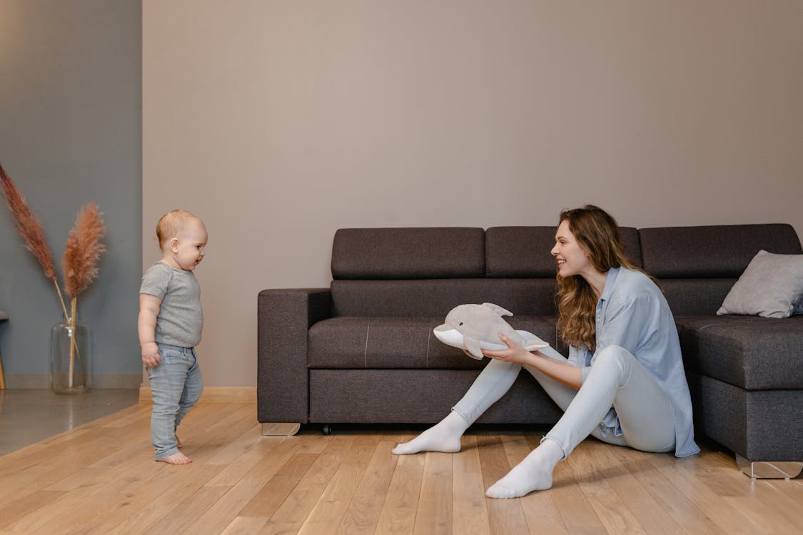 baby playing