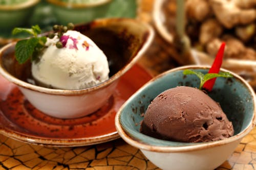Základová fotografie zdarma na téma čokoládová zmrzlina, detail, jídlo