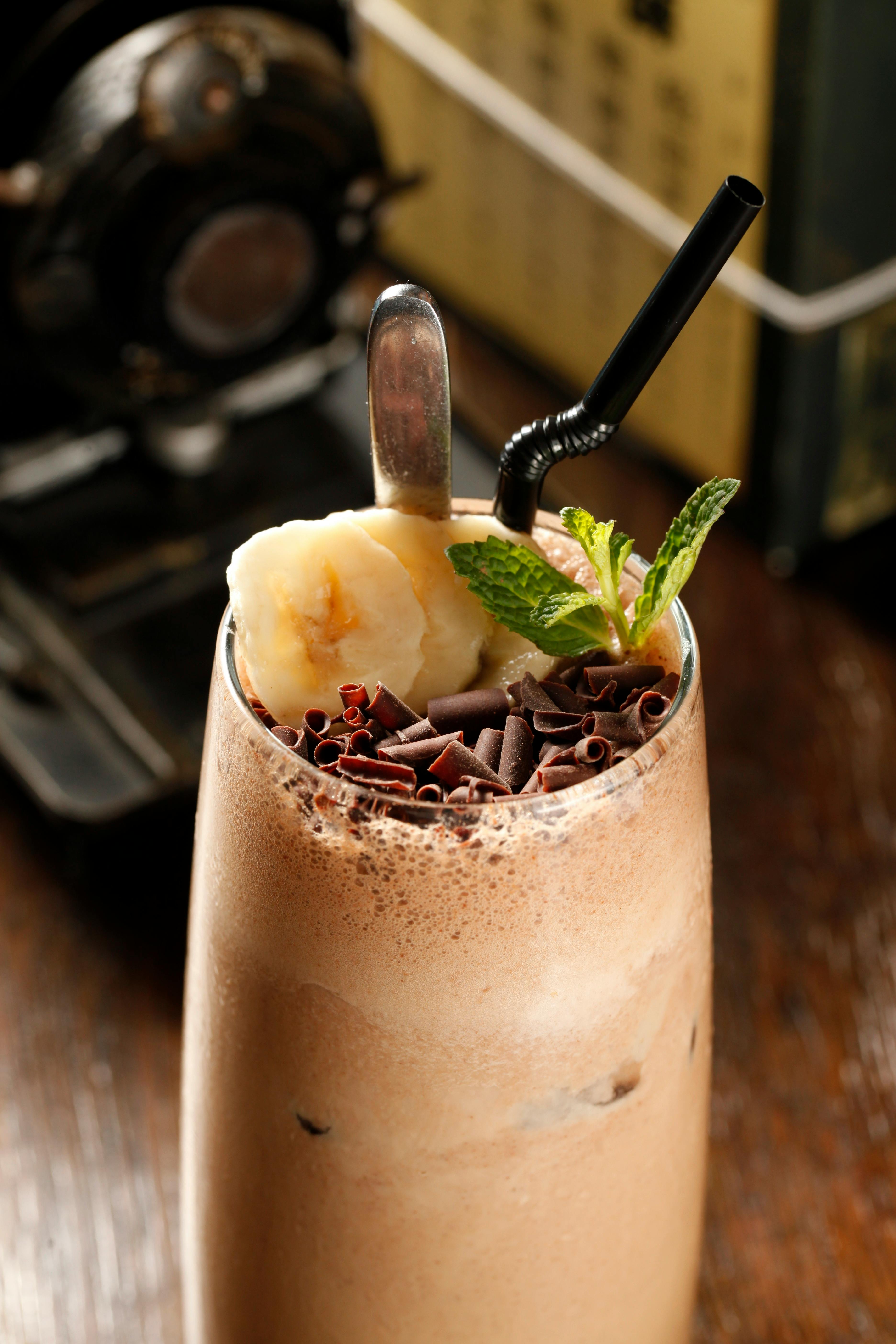 Chocolate Shake in Clear Plastic Cup · Free Stock Photo