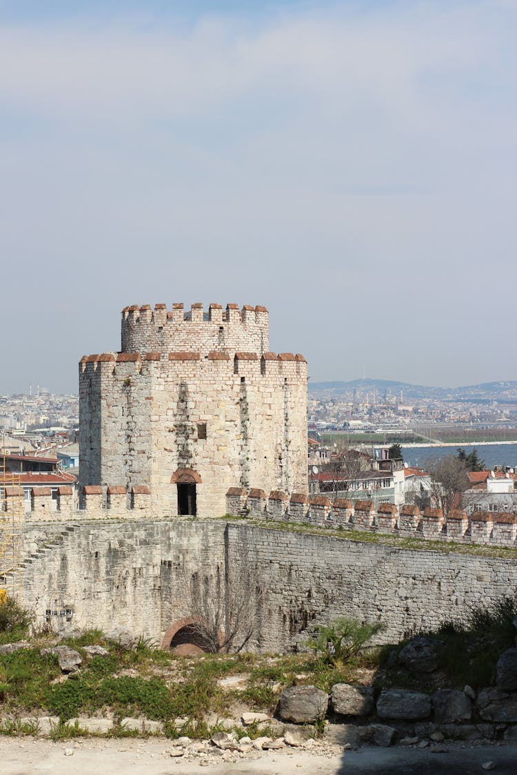 Yedikule Dungeons Museum Under White Sky