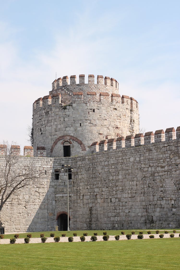 Yedikule Dungeons Museum Under Blue Sky