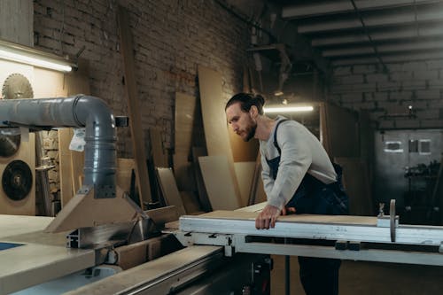 Man Working in Carpentry 