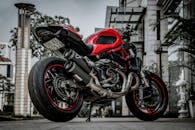 Black and Red Sports Bike
