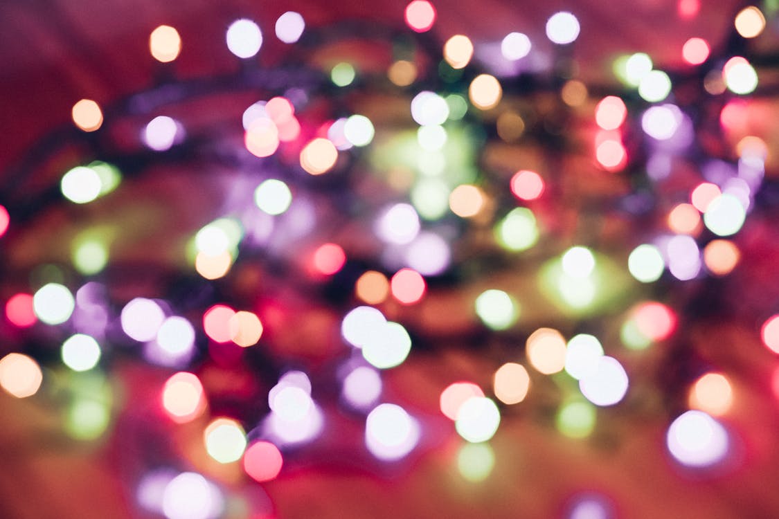 Free Selective Focus Photography of String Lights Stock Photo