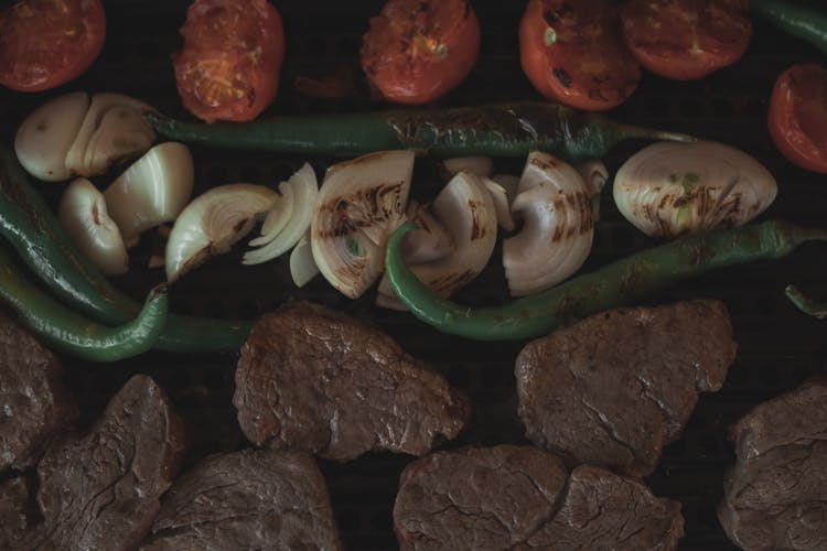 Grilling Meats And Vegetables