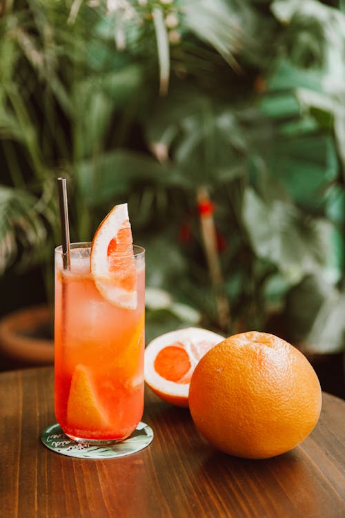 Close-Up Shot of a Glass of Orange Juice