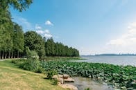 A Shore under a Blue Sky