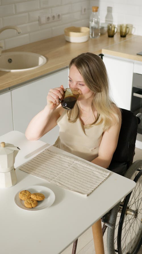 A Woman Drinking Coffee 