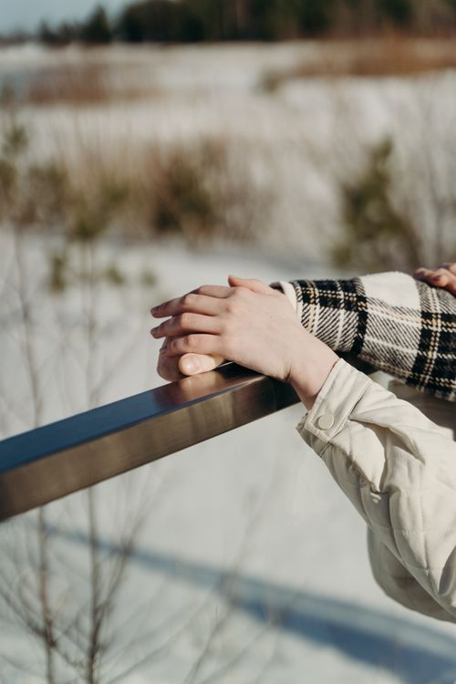 Hands On Railing Reference Hands on a Metal Railing · Free Stock Photo