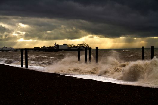 Rainfall and Sea Waves in Harbor