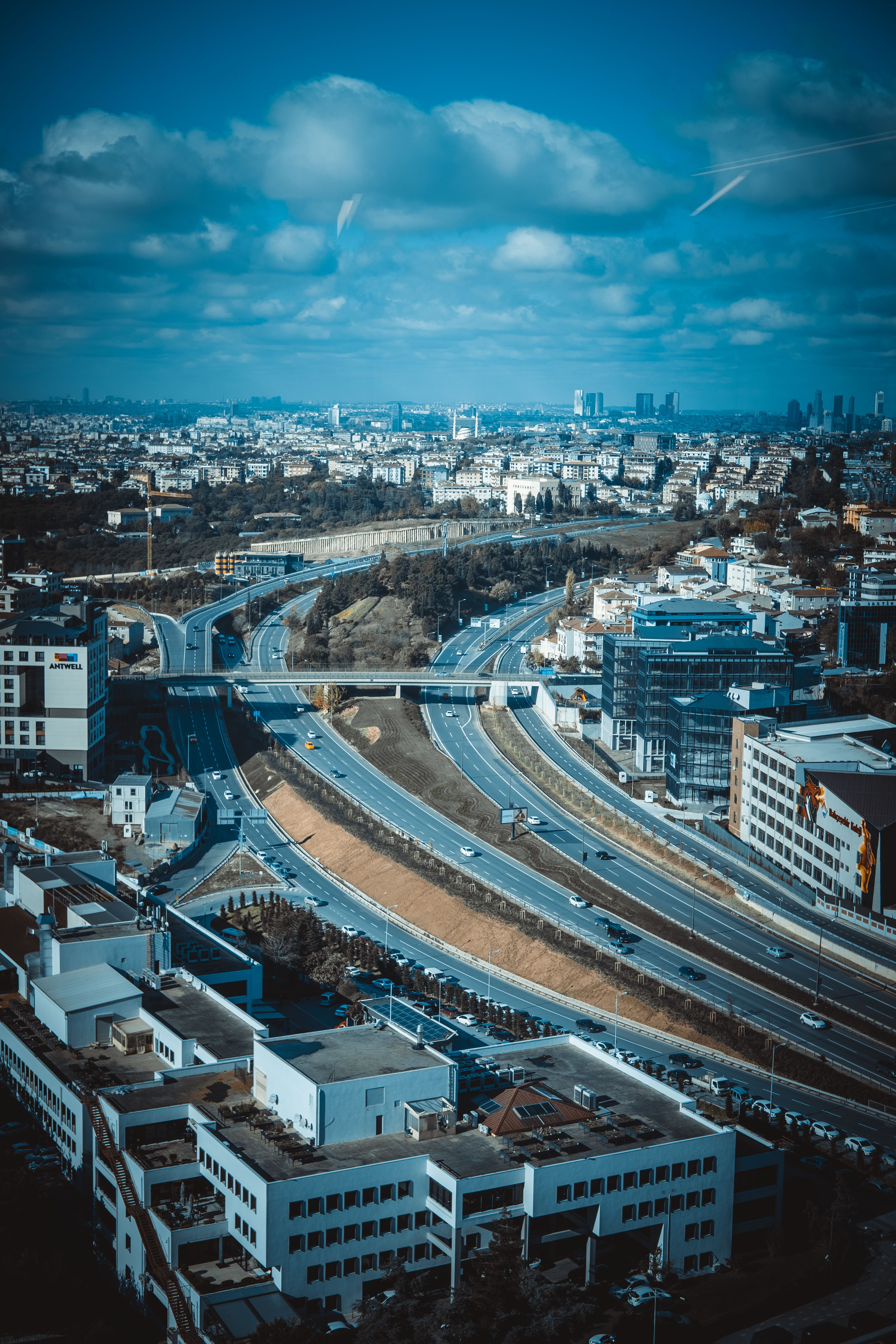 Aerial View of City Roads · Free Stock Photo