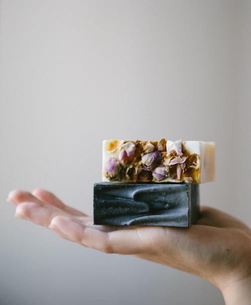 Person Holding Handmade Bar Soaps