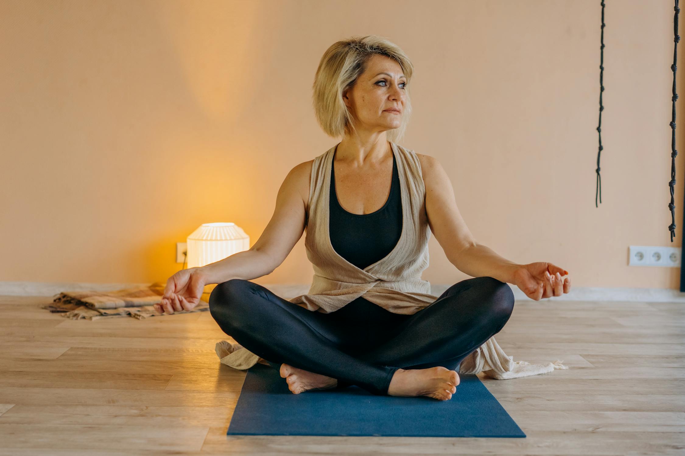 A Woman in Lotus Position