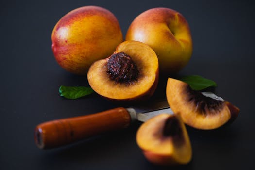 fresh peaches - peeled, pitted and sliced into thin wedges image 4