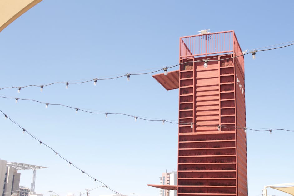 Free stock photo of container, day time, lights