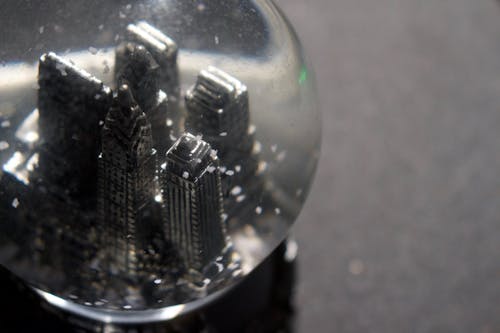 Foto d'estoc gratuïta de ciutat, esfera, globus de neu