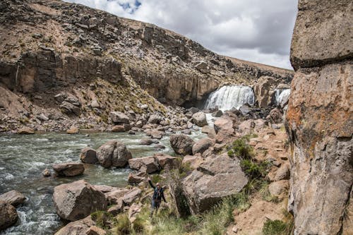 Boulders scattered on River 