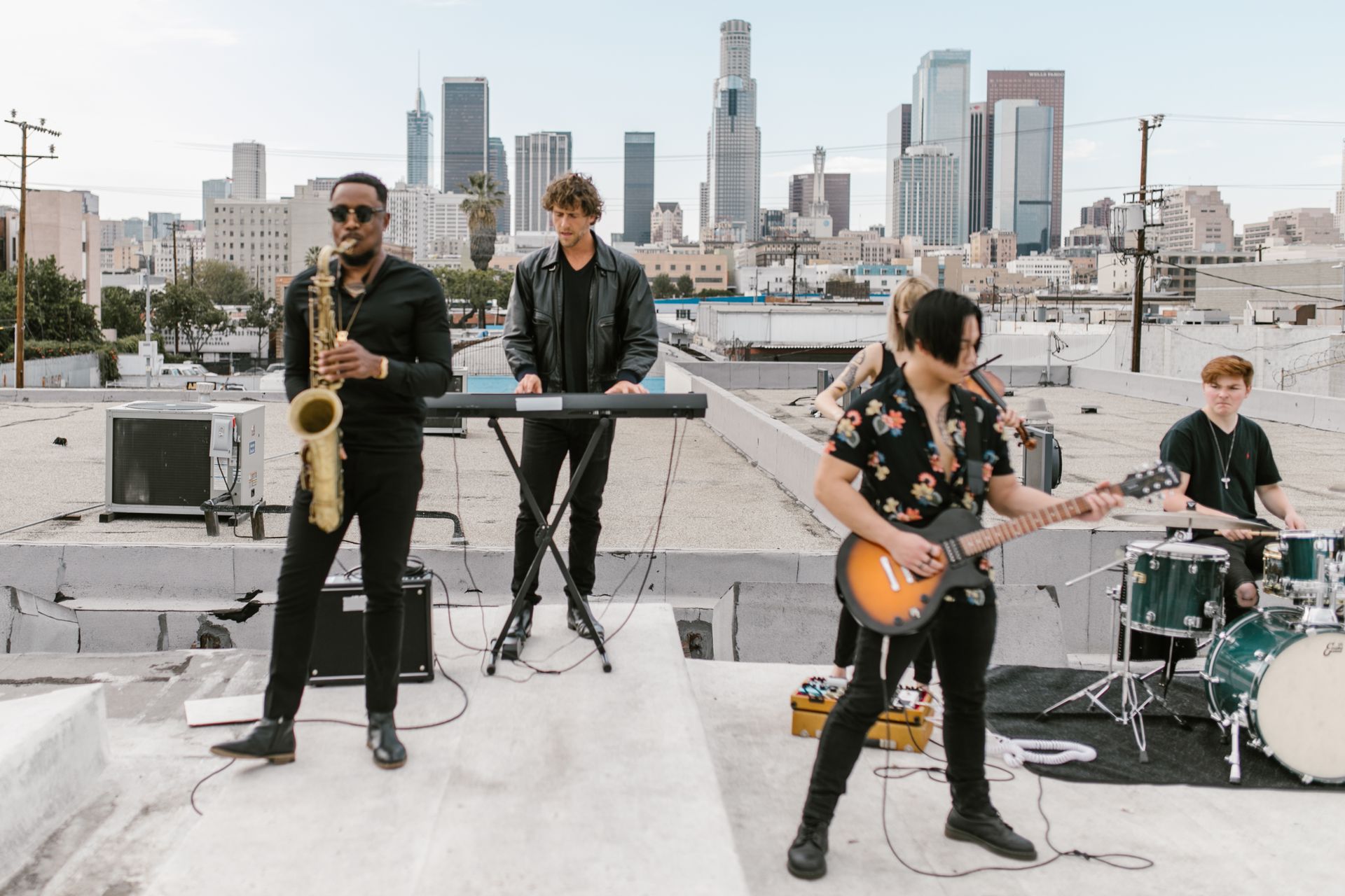 Band doing a Performance