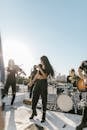 A Band in a Rooftop Concert
