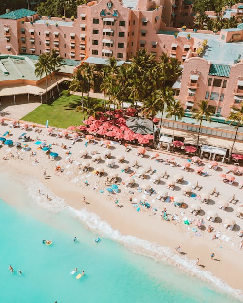 Aerial View of a Beach Resort