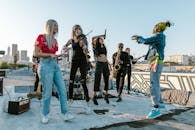 Group of People Playing Musical Instruments