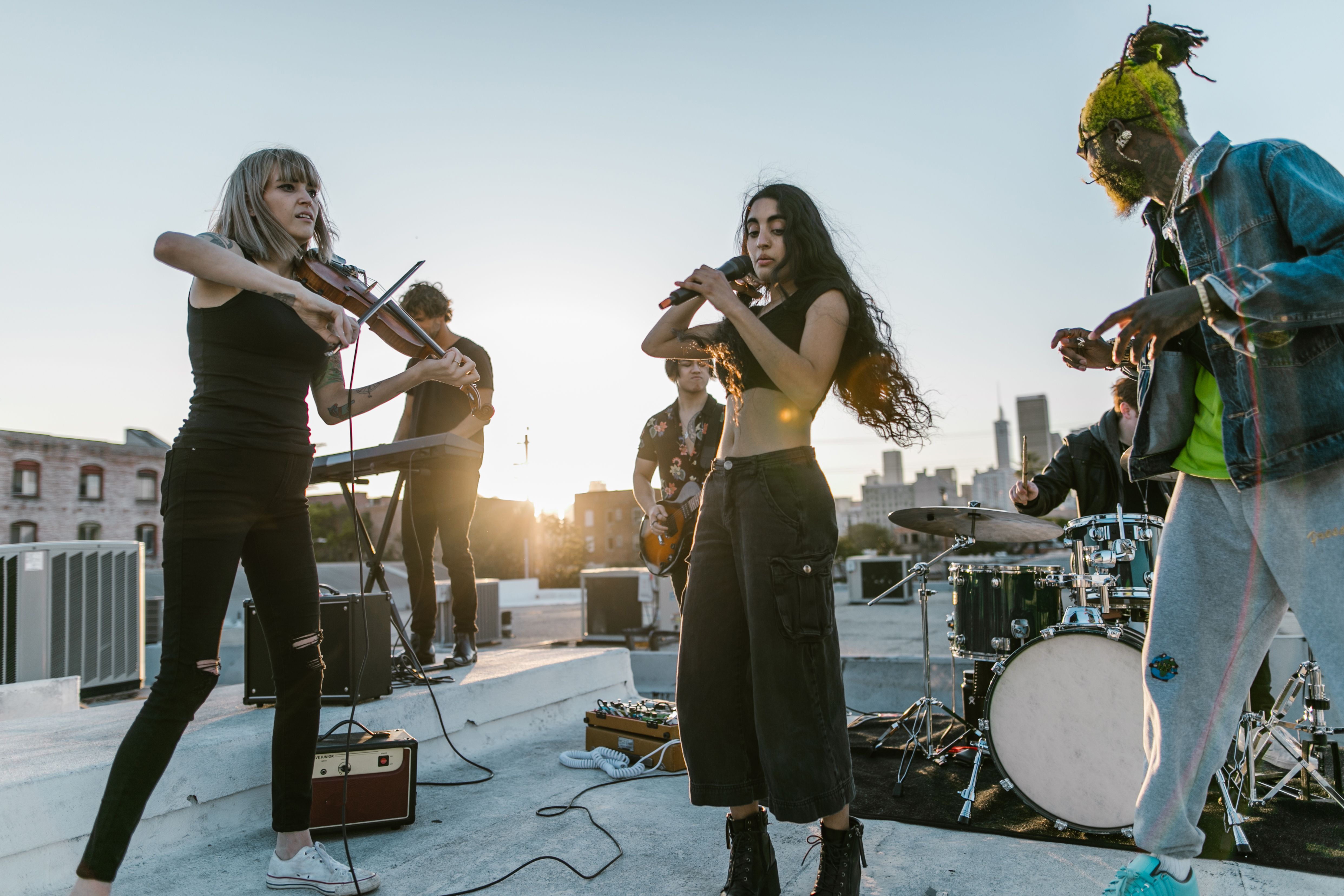 Band doing a Performance · Free Stock Photo