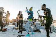 Band doing a Performance