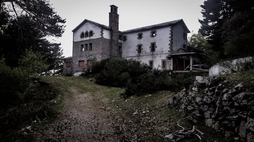 Photo of an Abandoned Concrete House