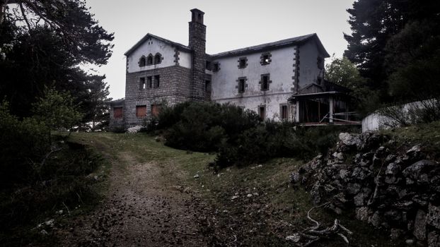 Photo of an Abandoned Concrete House
