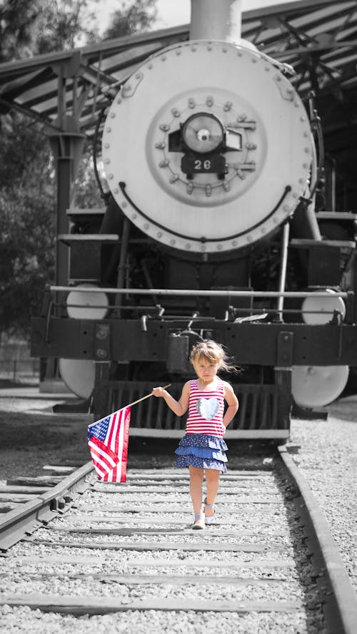 Free stock photo of girl, patriotic, patriotism