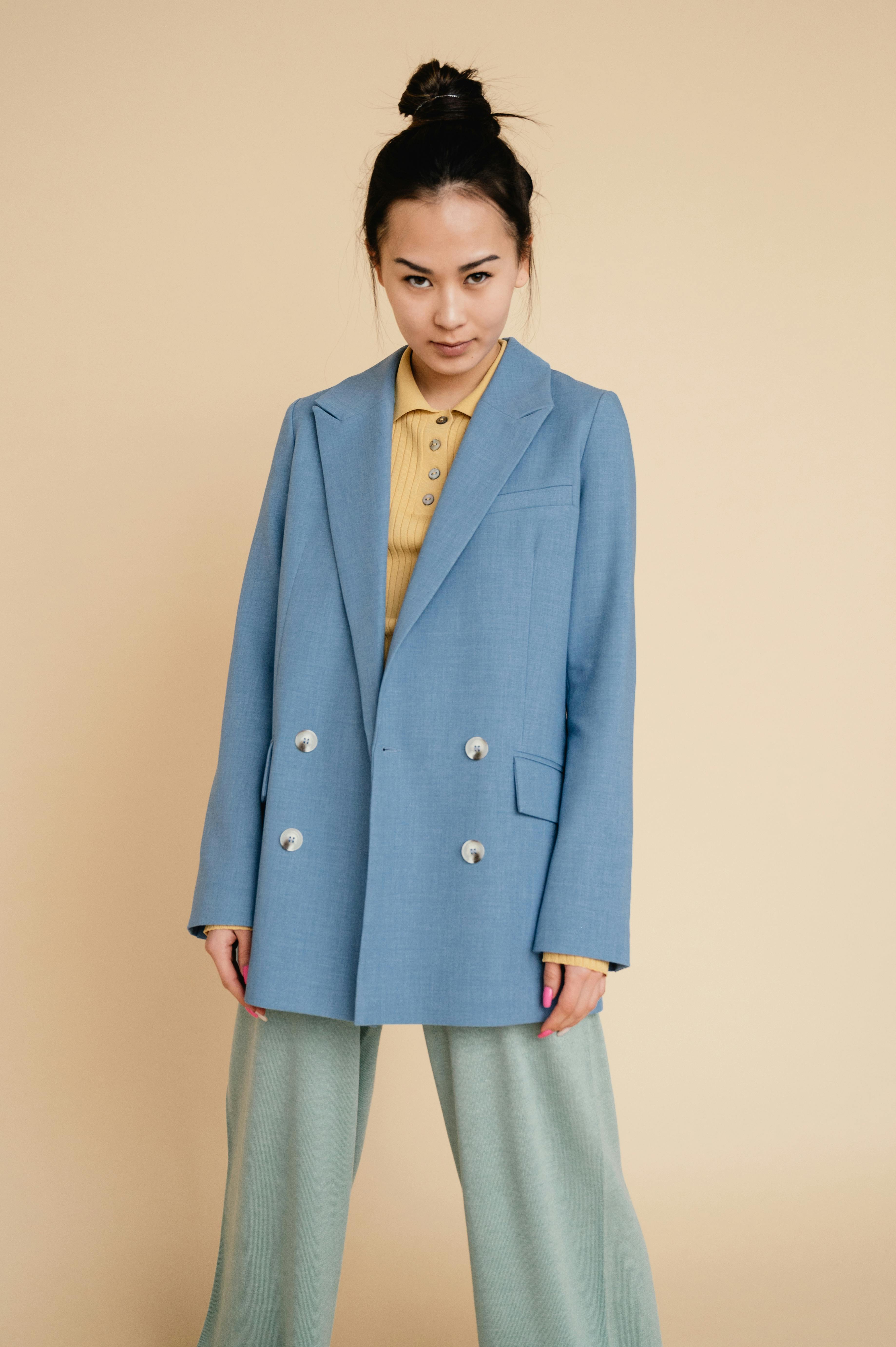 Woman in Baggy Suit and Pants · Free Stock Photo