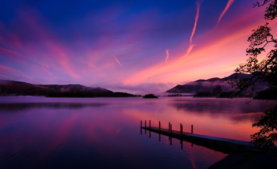 A Brown Wooden Dock on the Lake
